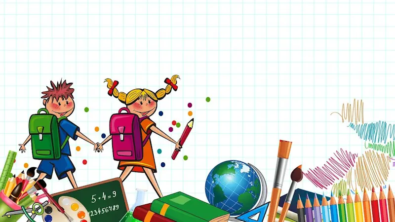 Kinder mit Schulranzen