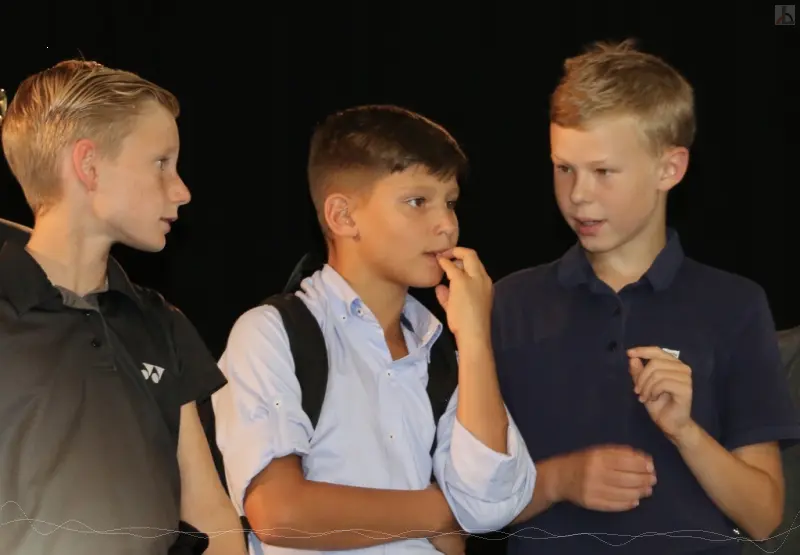 Einschulung - drei nachdenkliche Schler