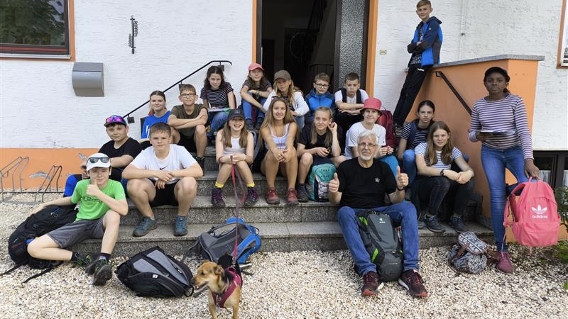 Gruppenfoto mit Herrn Fromme