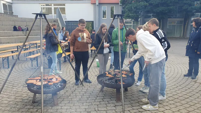 Grillen im Atrium