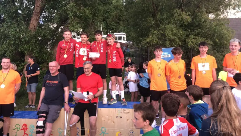 Bei der Siegerehrung