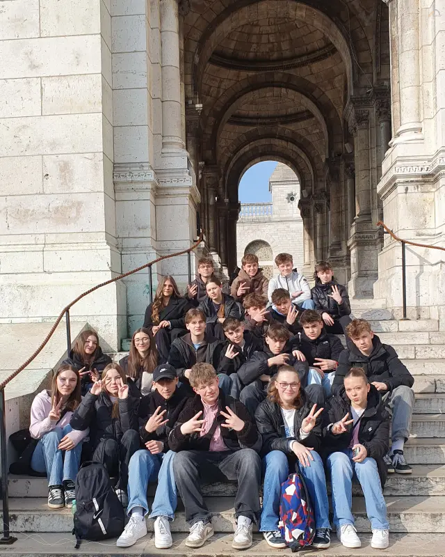 Gruppe vor der Sacr-Coeur