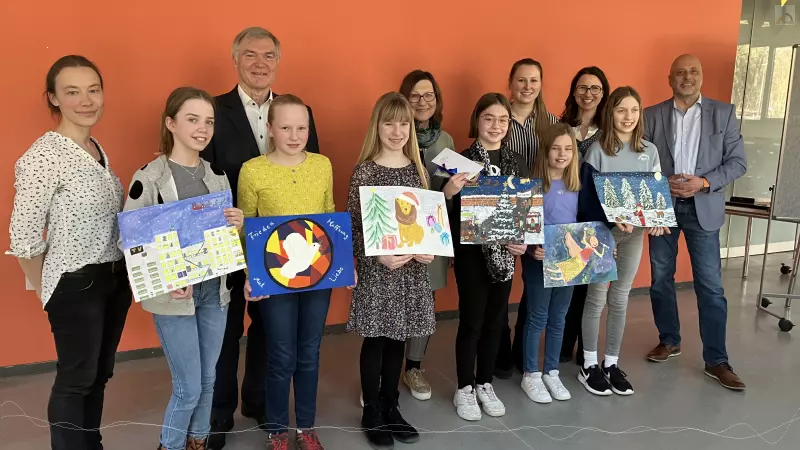 Preisträger und Gratulanten