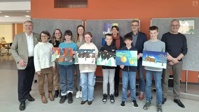 Die PreisträgerInnen mit Lehrern und Jury