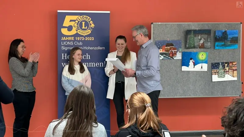 Bei der Preisverleihung